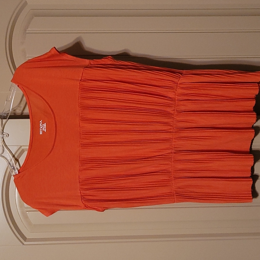 Melons cotton coral sleeveless blouse